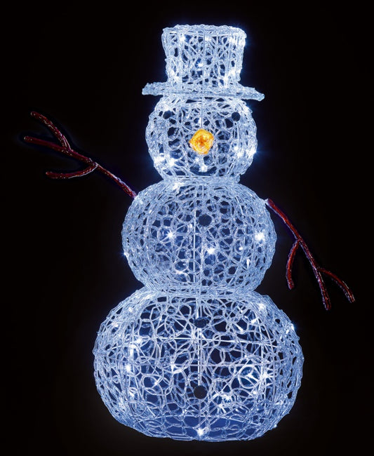 Premier Acrylic Snowman 80 White LEDs