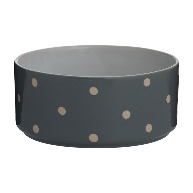 Mason Cole Polka Dot Dog Bowl