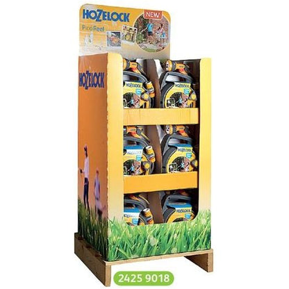 Hozelock Pico Reel With 10m Hose Fitting & Gun Display