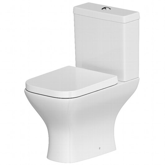 SP Space Saver One Box Square Toilet, Seat and Cistern