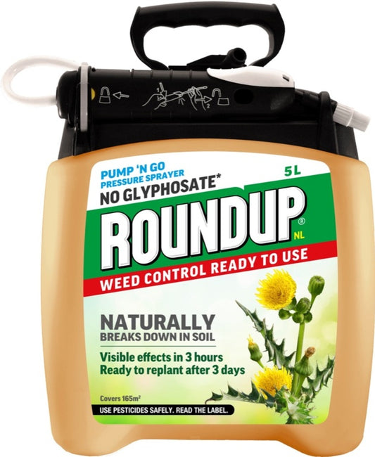 Roundup Natural Weed Control Pump N Go 5L