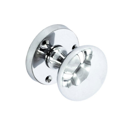 Securit Chrome Mortice Knobs Round (Pair)