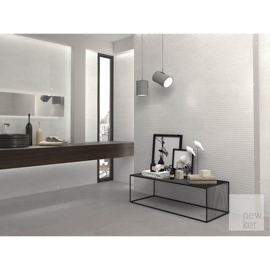 Newker Quartz Grey Ceramic Floor Tile 45 x 45cm