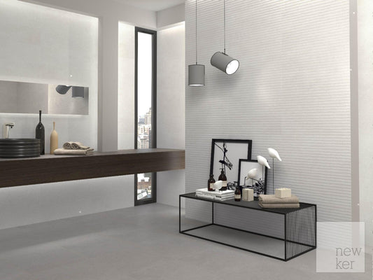 Newker Quartz Grey Ceramic Floor Tile 45 x 45cm