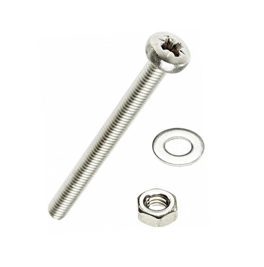 Securit Machine Screws Nuts Washers, Pack of 10