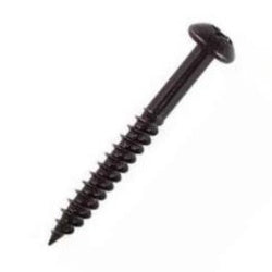 Securit Round Head Blk Screws, Pack of 10