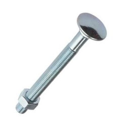 Securit Carriage Bolts Nuts Zp, Pack of 2