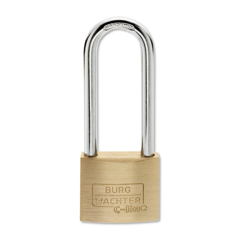 Burg-Wächter Mid Security Brass Padlock - Long Shackle