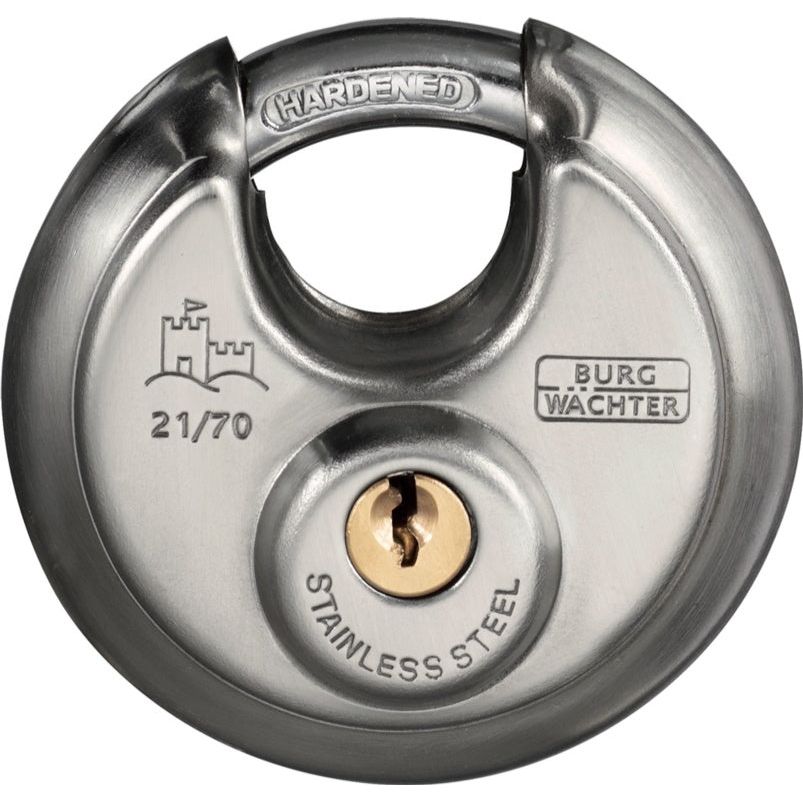 Burg-Wächter Heavy Security Closed Shackle Disc Padlock