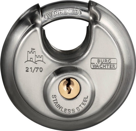 Burg-Wächter Heavy Security Closed Shackle Disc Padlock