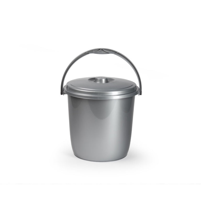 Plasticforte Silver Bucket & Lid