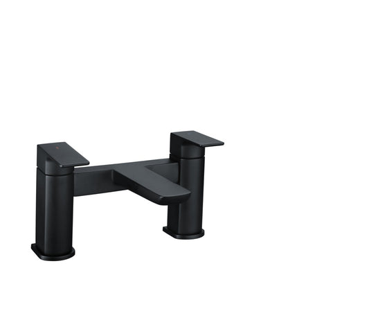 SP Matt Black Deck Mounted Bath Filler