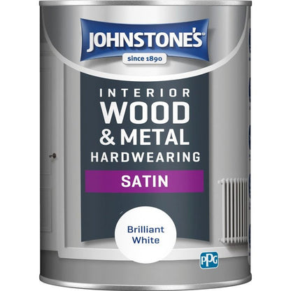 Johnstone's Hardwearing Satin - Brilliant White