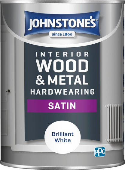 Johnstone's Hardwearing Satin - Brilliant White