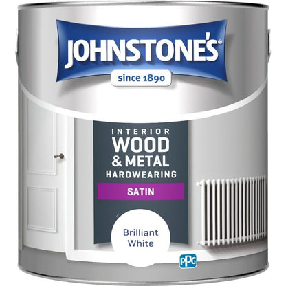 Johnstone's Hardwearing Satin - Brilliant White