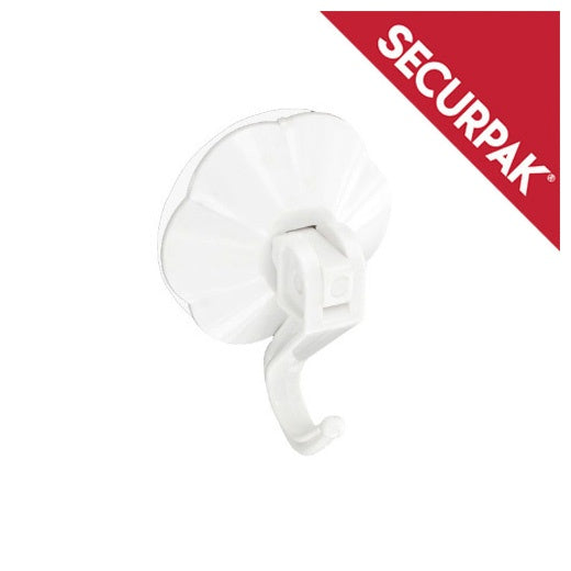 Securpak White Suction Hook With Lever