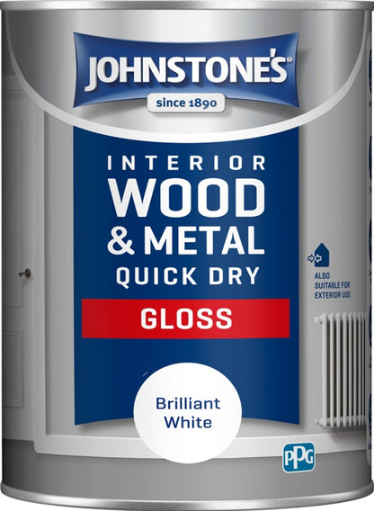 Johnstone's Quick Dry Gloss - Brilliant White