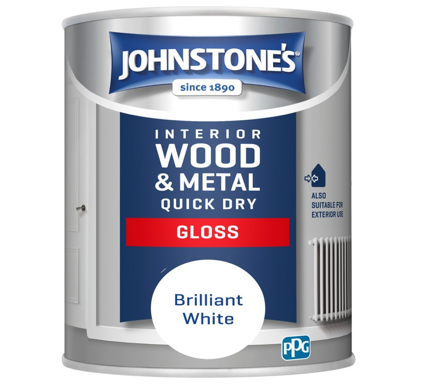 Johnstone's Quick Dry Gloss - Brilliant White