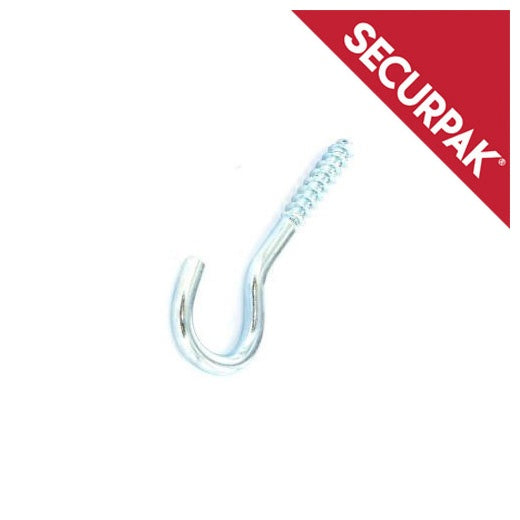 Securpak Zinc Plated Screw Hook