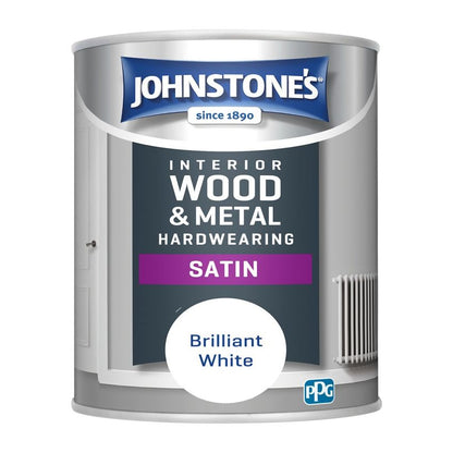 Johnstone's Hardwearing Satin - Brilliant White