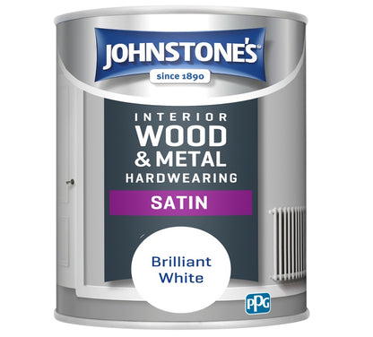 Johnstone's Hardwearing Satin - Brilliant White