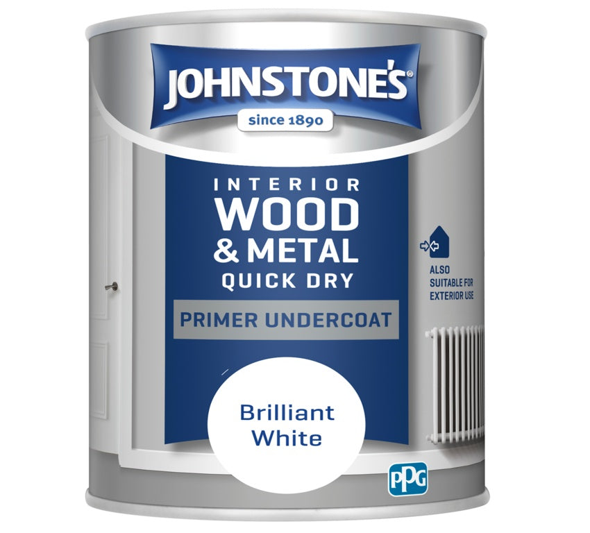 Johnstone's Quick Dry Primer Undercoat - Brilliant White