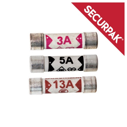 Securpak Mixed Fuses 3a-5a-13a