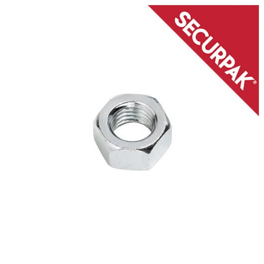 Securpak Zinc Plated Hexagon Nuts