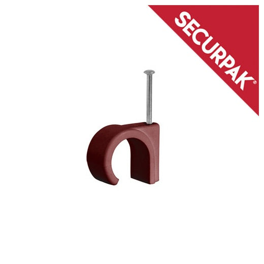 Securpak Clips Redondos Para Cables Pack 20