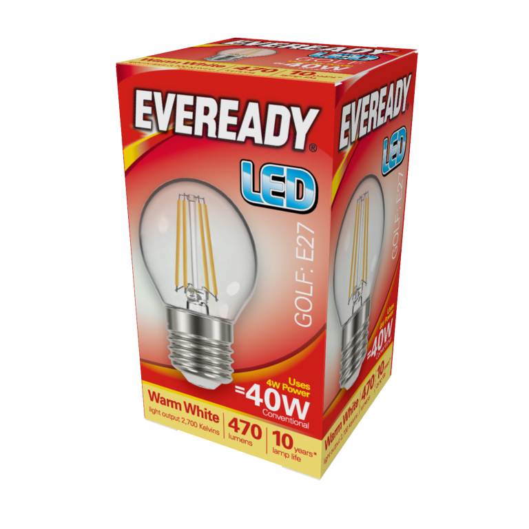 Eveready LED Filament Golf 470LM E27 ES