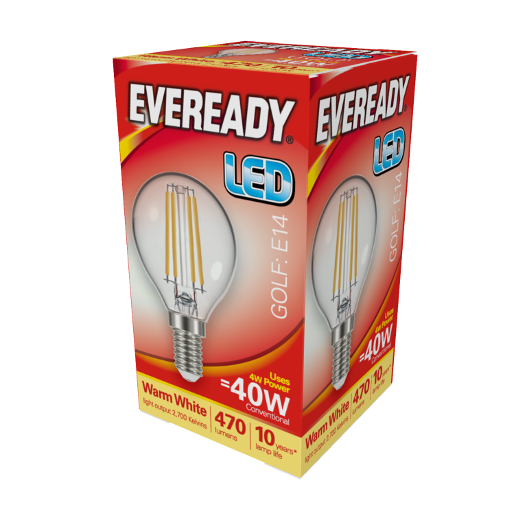 Eveready LED Filament Golf 470LM E14 SES