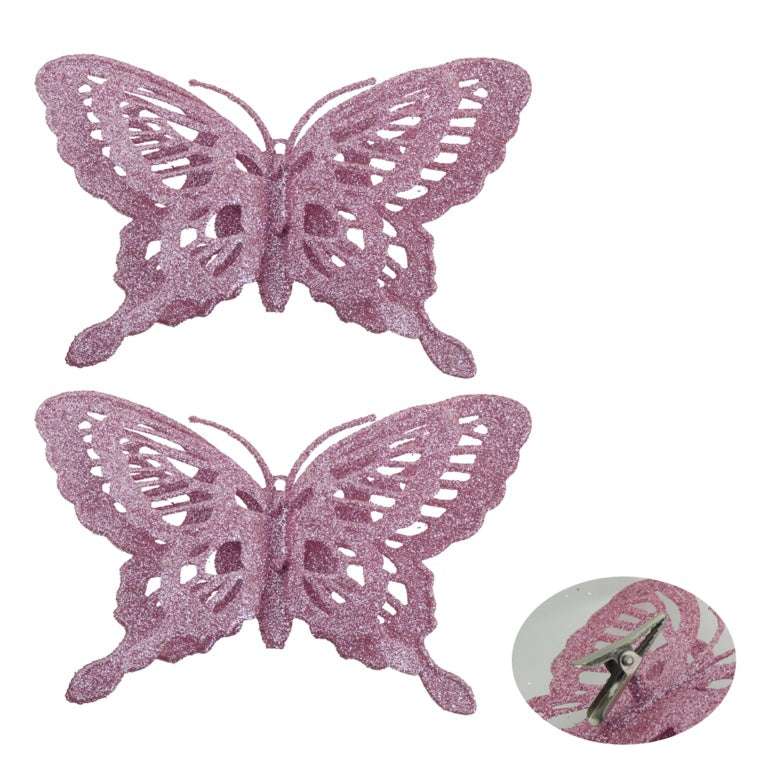 Davies Products 2 Glitter Butterflies