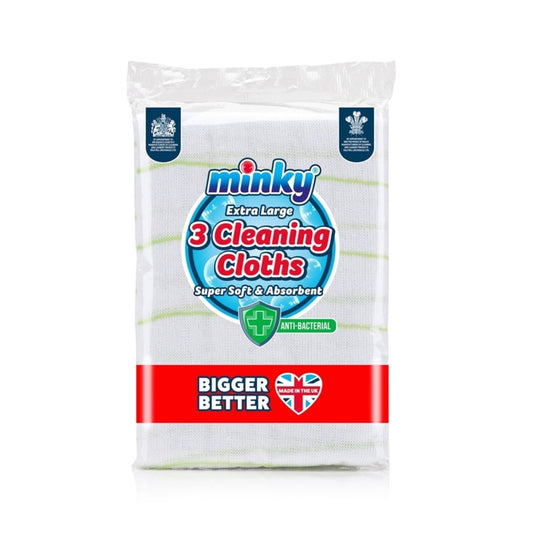 Minky Anti-Bac Cleaning Cloths Pack 3