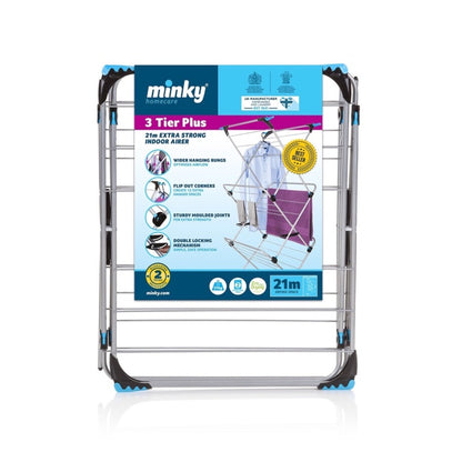 Minky 3 Tier Plus Airer