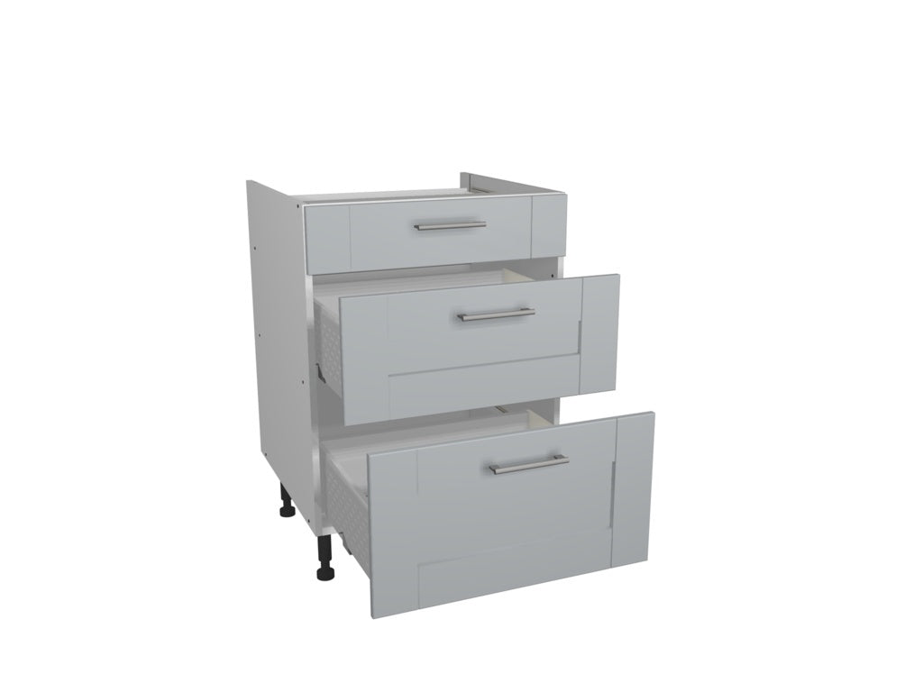 Gower Rapide+ Verona Grey 3 Drawer Unit