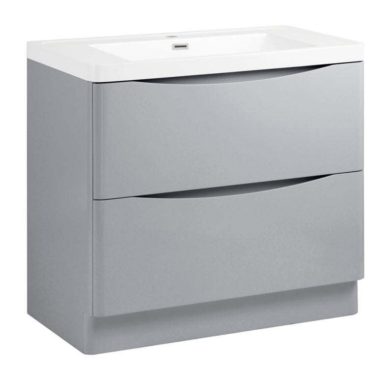 SP Ocata Grey Floor Standing Vanity Unit