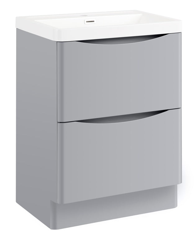 SP Ocata Grey Floor Standing Vanity Unit