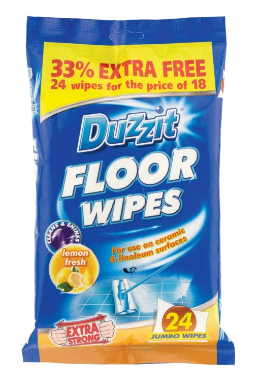 Lingettes pour sols Duzzit, paquet de 24