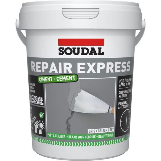Soudal Repair Express Cement Grey Tub