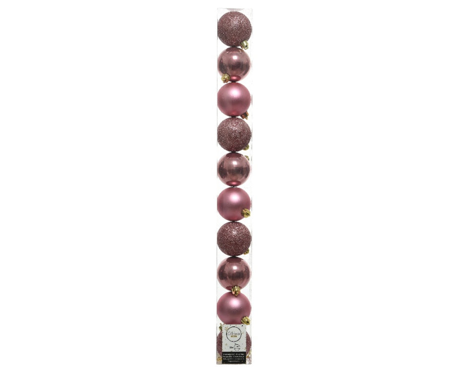 Kaemingk Shatterproof Plain Baubles Tube 10