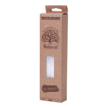 Fackelmann Bio Flexi Straws White