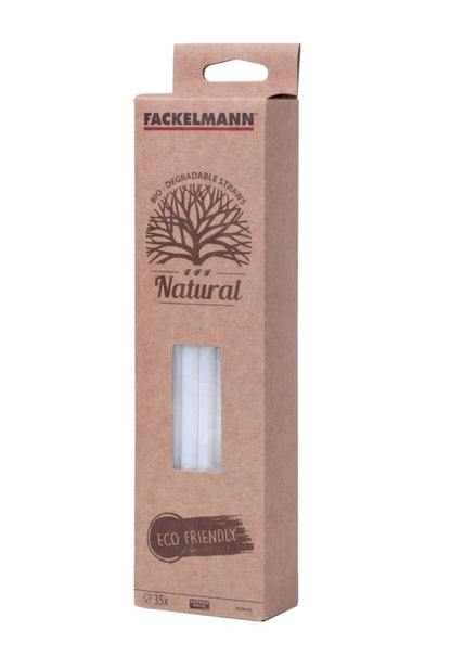 Fackelmann Bio Smoothie Straws White