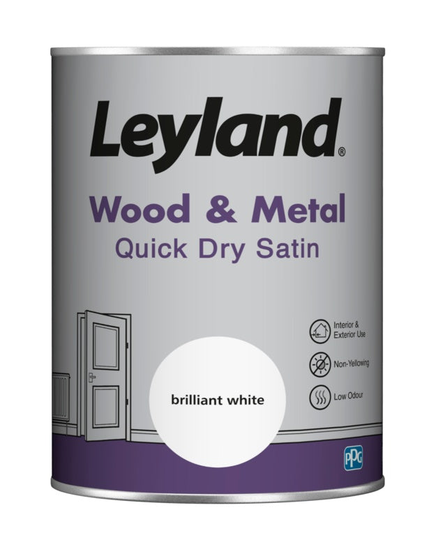 Leyland Bois et Métal Séchage Rapide Satiné 1,25 L