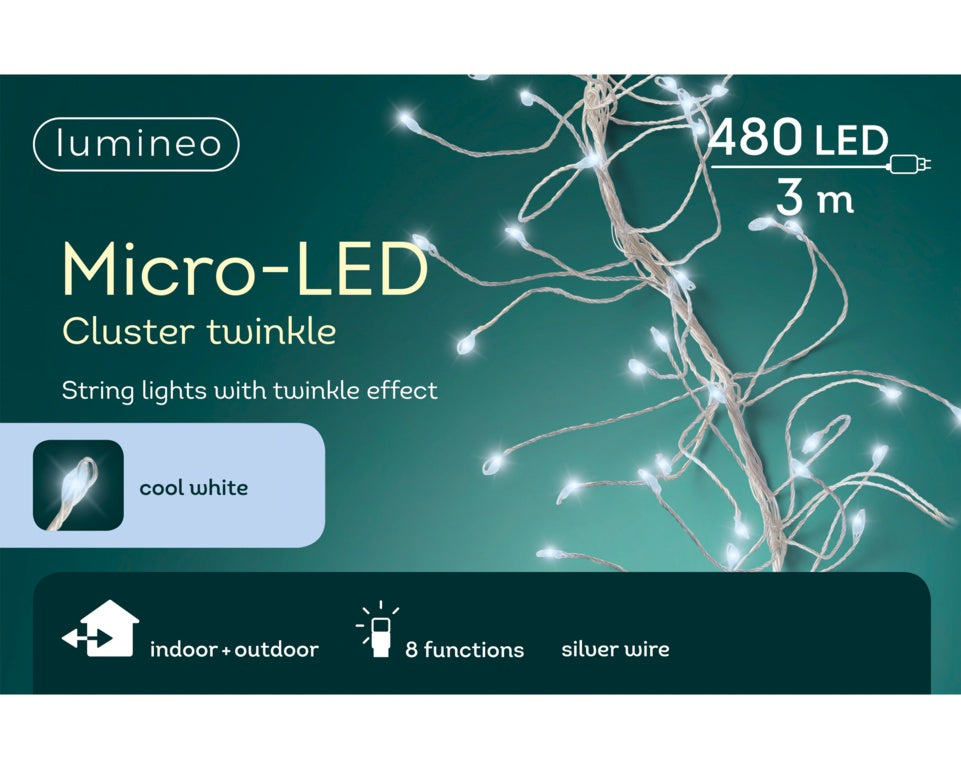 Kaemingk Micro LED Cluster Twinkle Lights