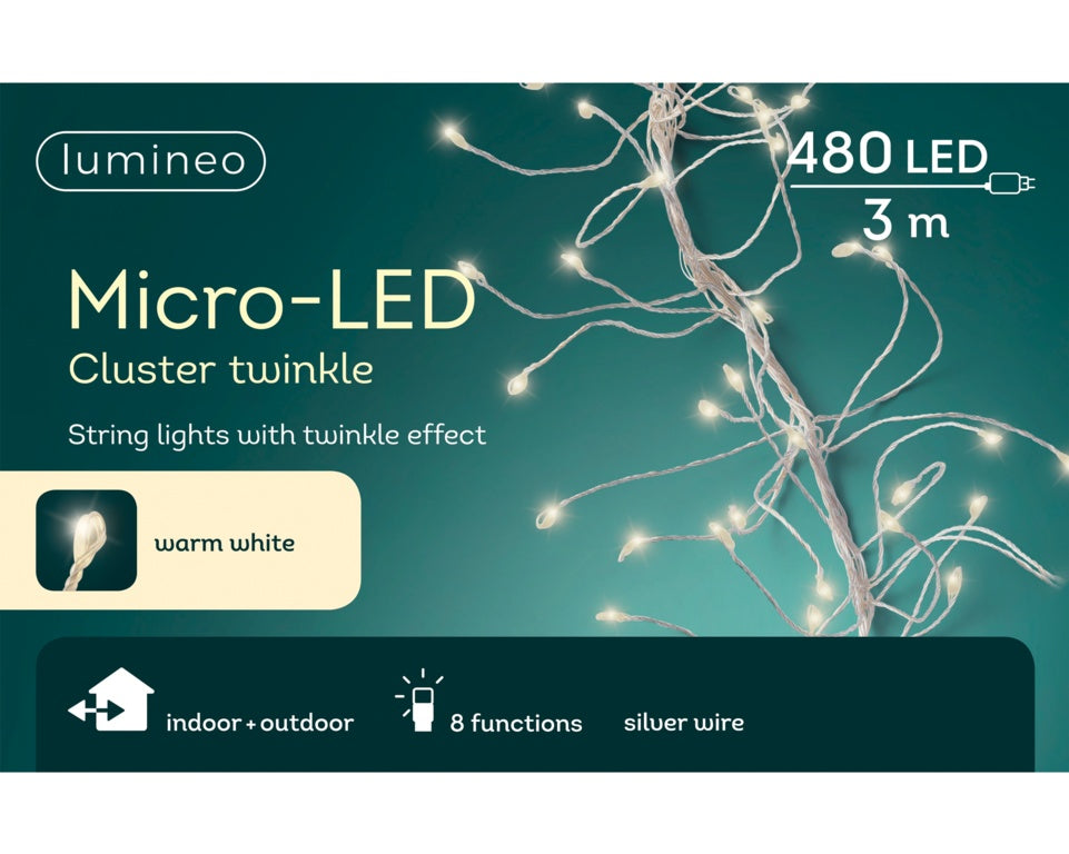 Kaemingk Micro LED Cluster Twinkle Lights