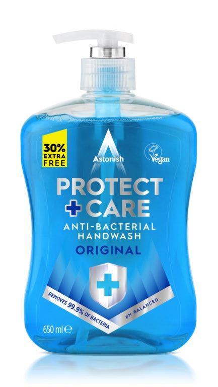 Astonish Protect + Care Lavage Antibactérien pour les Mains Original 650 ml