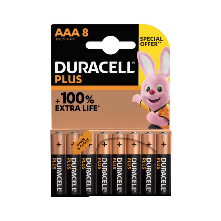 Pack offre spéciale Duracell Plus Power AAA