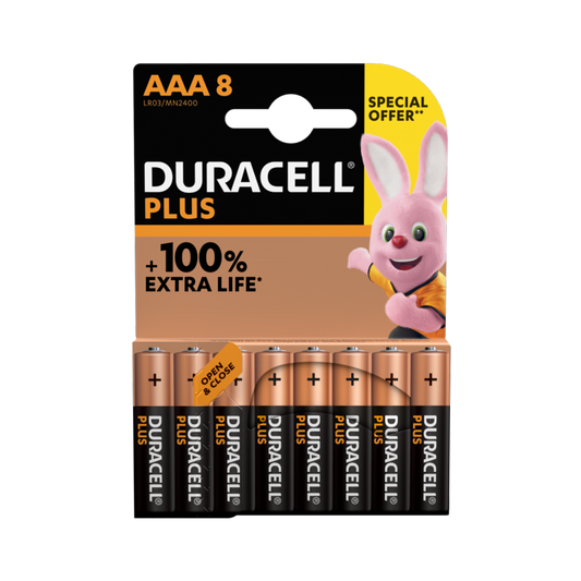 Paquete de oferta especial Duracell Plus Power AAA