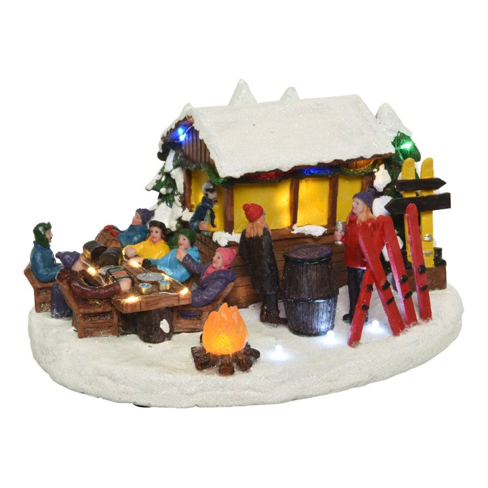 Kaemingk LED Apres Ski Scenery 22 x 25 x 15cm