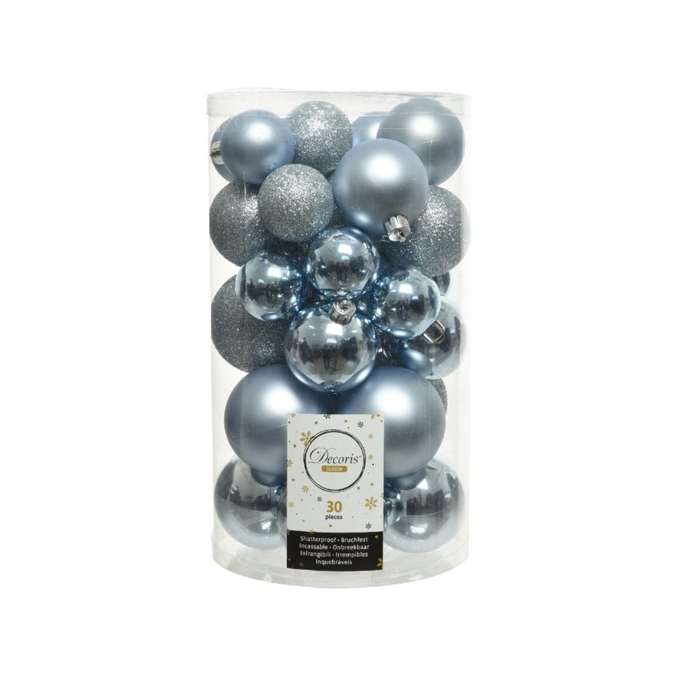 Kaemingk Shatterproof Baubles Tube 30